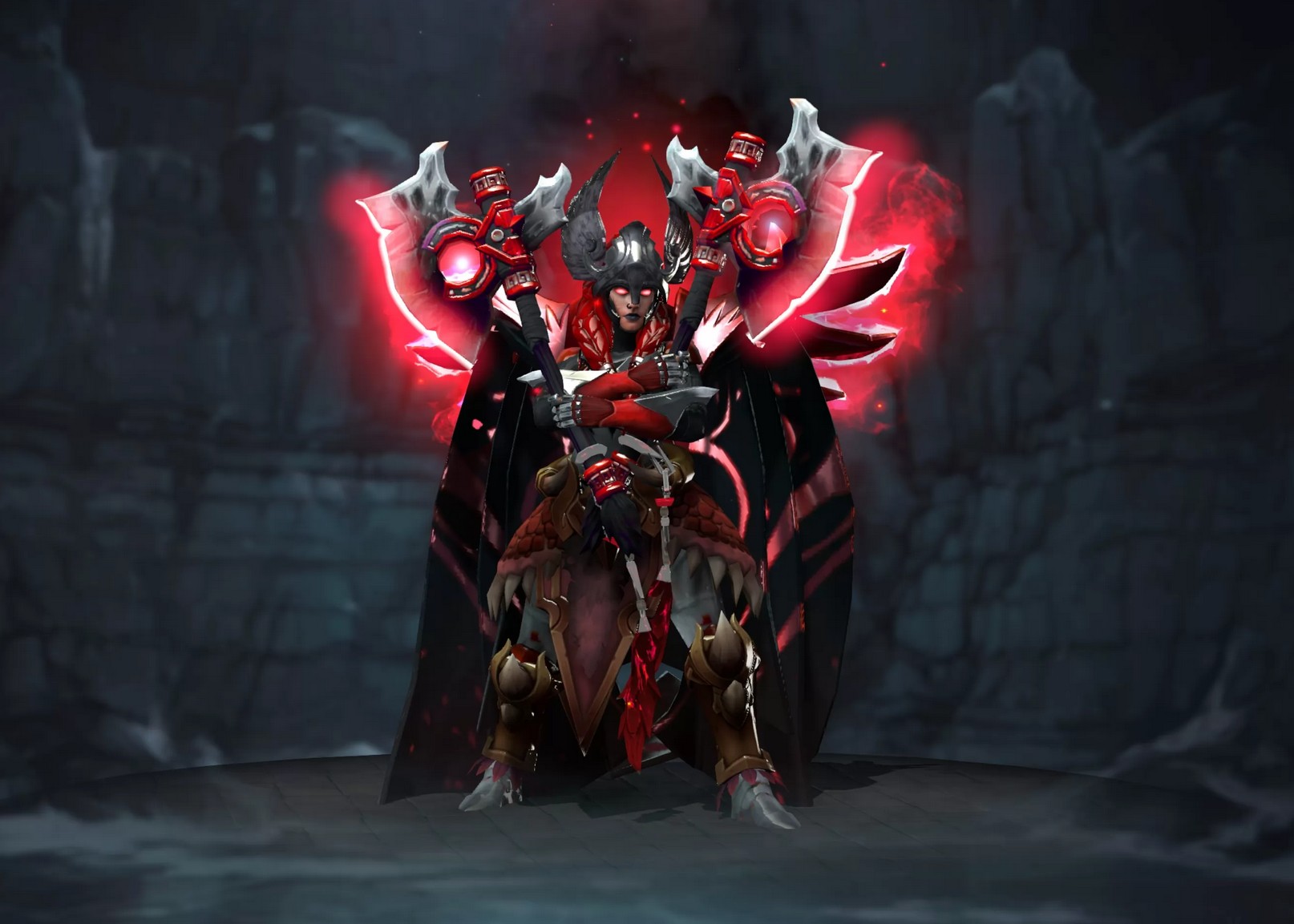 Открыть - Legion Commander Custom Arcana Crimson Black Defireee для Huds